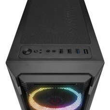 RAMPAGE FUSION 600W 80+ Bronze Mesh Panel Siyah Temperli Camlı + Rainbow Fanlı Gaming Kasa