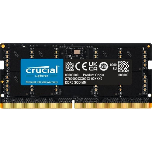 CRUCIAL 32GB DDR5 4800Mhz CL40 Notebook Ram CT32G48C40S5 (Kutusuz) (1.1V)