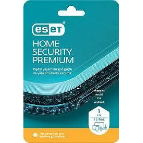 ESET HOME SECURITY PREMIUM Türkçe 1 Kullanıcı 1 Yıl Box