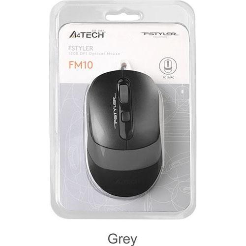 A4 Tech FM10 Usb Fstyler Kablolu Optik Gri 1600 Dpı Mouse